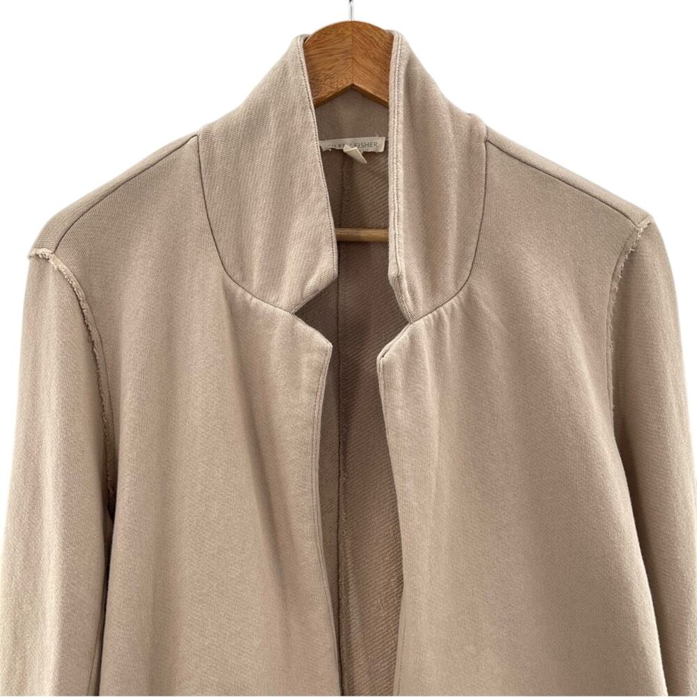 Eileen Fisher 100% Organic Cotton Organic Open-Front Blazer Office Wear Size XS - Picture 4 of 13